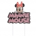 Vela Minnie Mouse Colorida Com Glitter Rose 01 Unidade