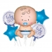  Kit Balão Metalizado Baby Boy