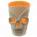 Copo Led Halloween Esqueleto 7cm Cores Sortidas