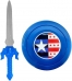 Kit Escudo e Espada Top Heroes Azul
