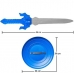 Kit Escudo e Espada Top Heroes Azul