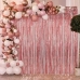 Cortina Metalizada Rose Gold 100x200cm