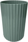 Vaso Decorativo Verde Eucalipto Canelado 