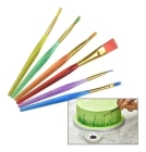 Kit 6 Pincel Culinário P/Decoração Pintura Bolo Confeitaria