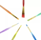 Kit 6 Pincel Culinário P/Decoração Pintura Bolo Confeitaria