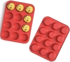 Forma Assadeira de Silicone Cupcake 12 Espaços